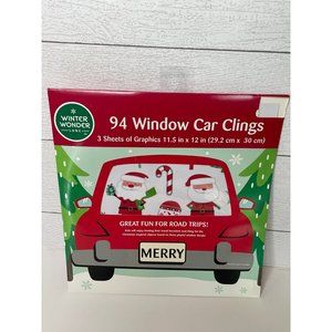 Winter Wonder Car Window Clings Christmas Holiday Games Decor